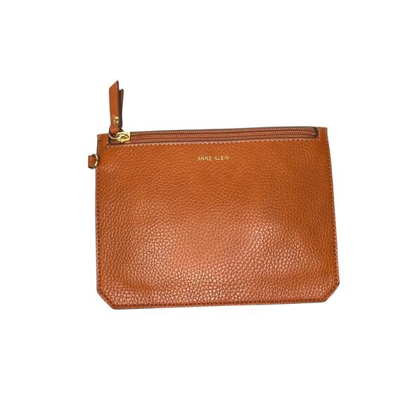 Anne Klein Natural Texturized Handbag Crossbody Bag Adjustable Strap - Picture 8 of 10